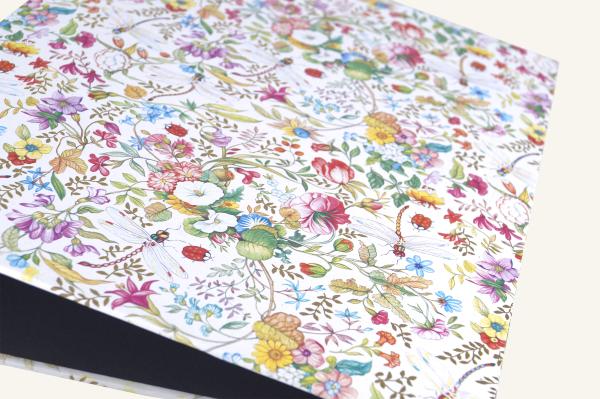 gilded paper with classic colorful Florentine design